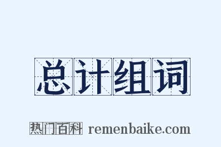 总计组词是什么意思的图片